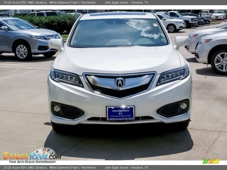 2018 Acura RDX AWD Advance White Diamond Pearl / Parchment Photo #2