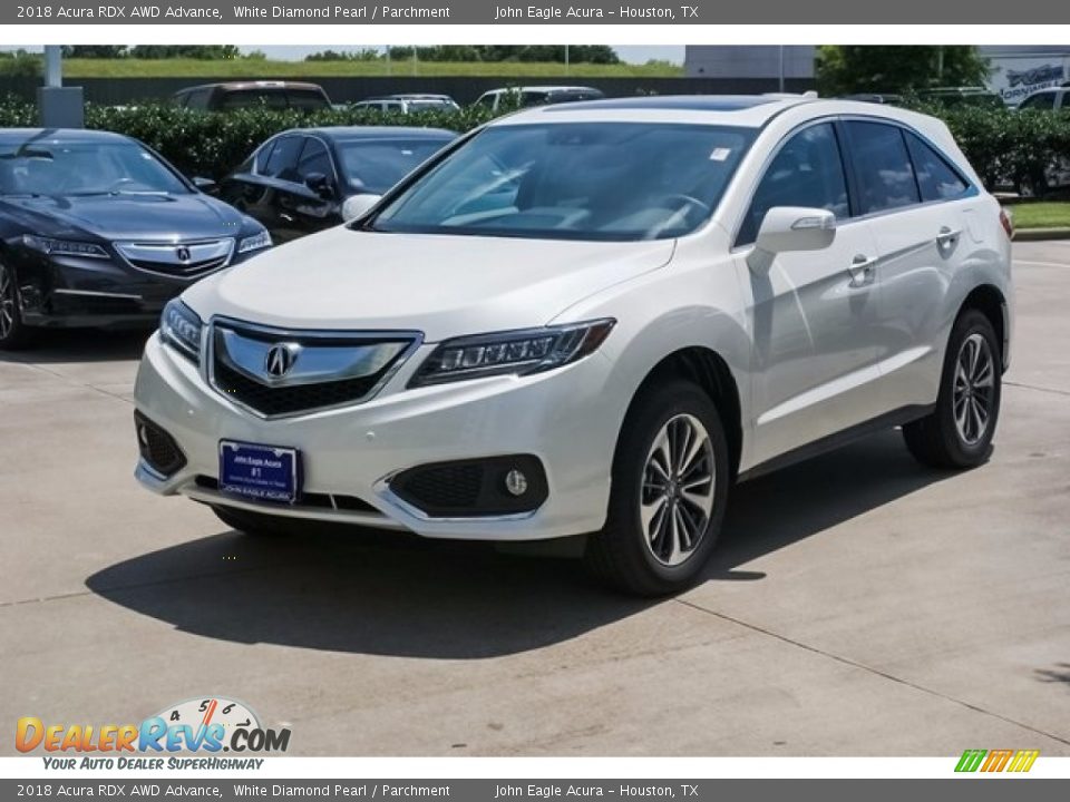 2018 Acura RDX AWD Advance White Diamond Pearl / Parchment Photo #3