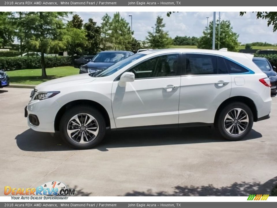2018 Acura RDX AWD Advance White Diamond Pearl / Parchment Photo #4