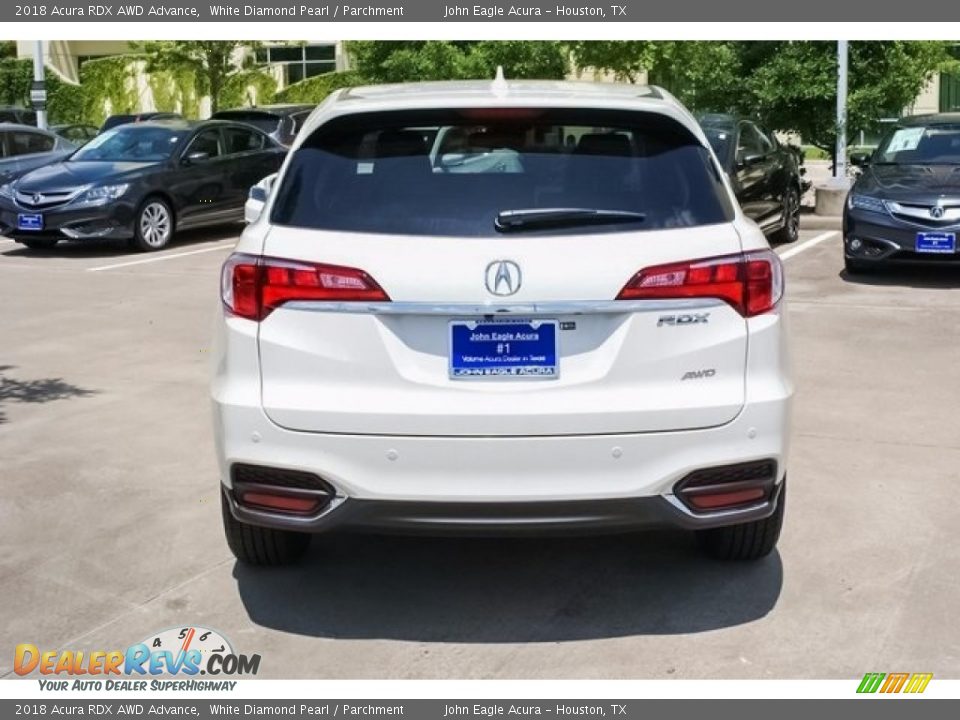 2018 Acura RDX AWD Advance White Diamond Pearl / Parchment Photo #6