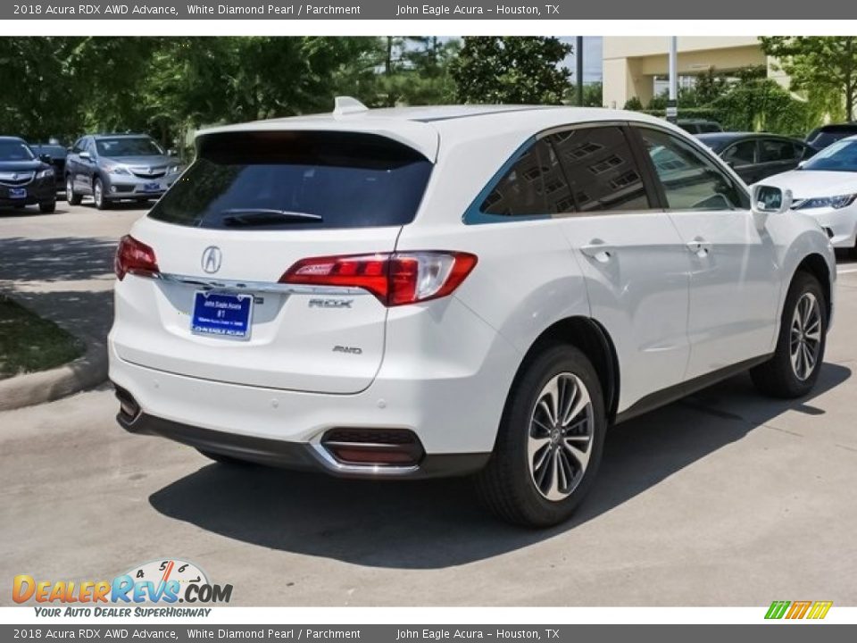 2018 Acura RDX AWD Advance White Diamond Pearl / Parchment Photo #7