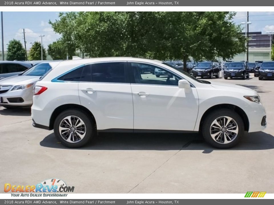 2018 Acura RDX AWD Advance White Diamond Pearl / Parchment Photo #8
