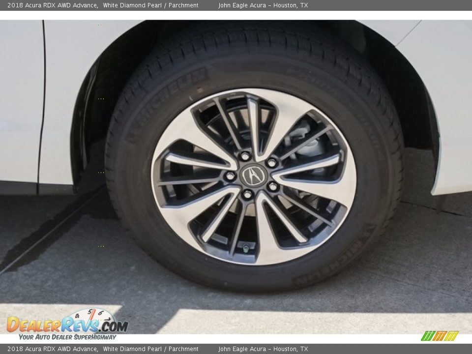 2018 Acura RDX AWD Advance White Diamond Pearl / Parchment Photo #10