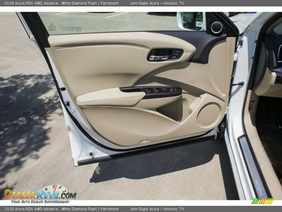 2018 Acura RDX AWD Advance White Diamond Pearl / Parchment Photo #14