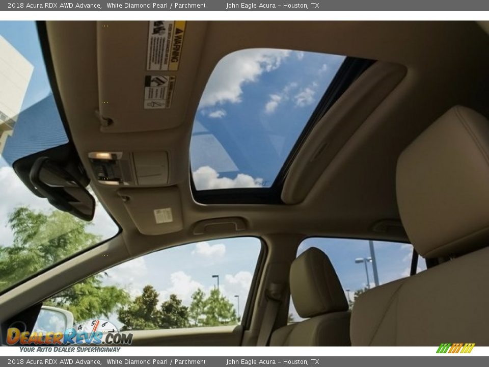 2018 Acura RDX AWD Advance White Diamond Pearl / Parchment Photo #16