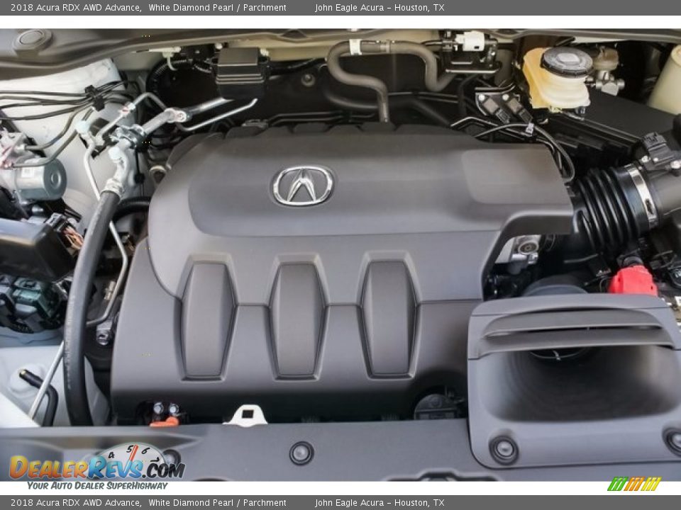 2018 Acura RDX AWD Advance White Diamond Pearl / Parchment Photo #25