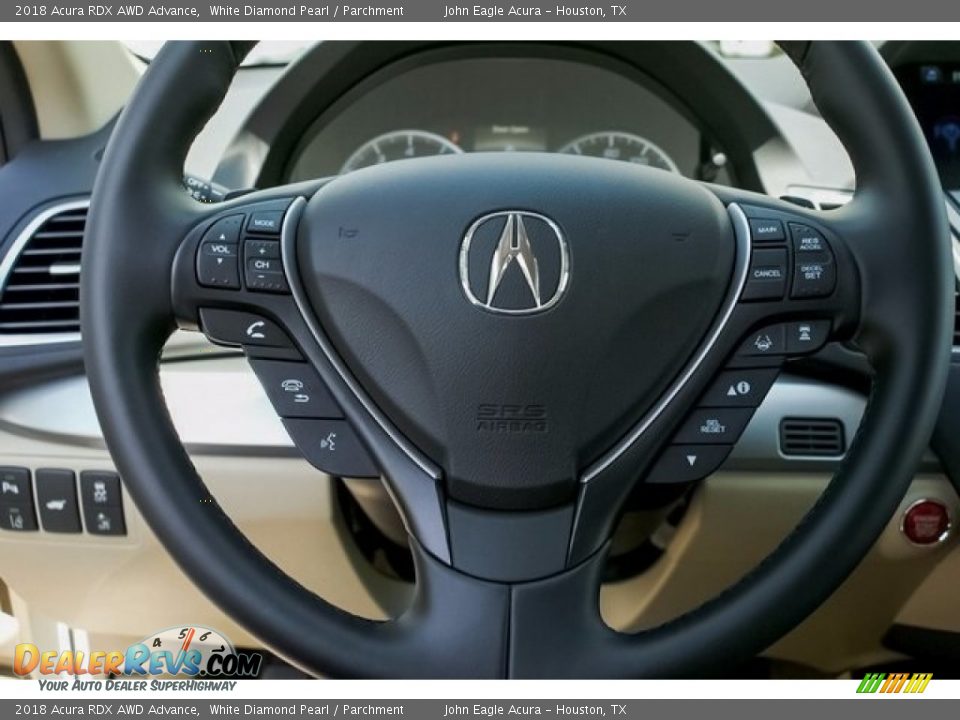 2018 Acura RDX AWD Advance White Diamond Pearl / Parchment Photo #30