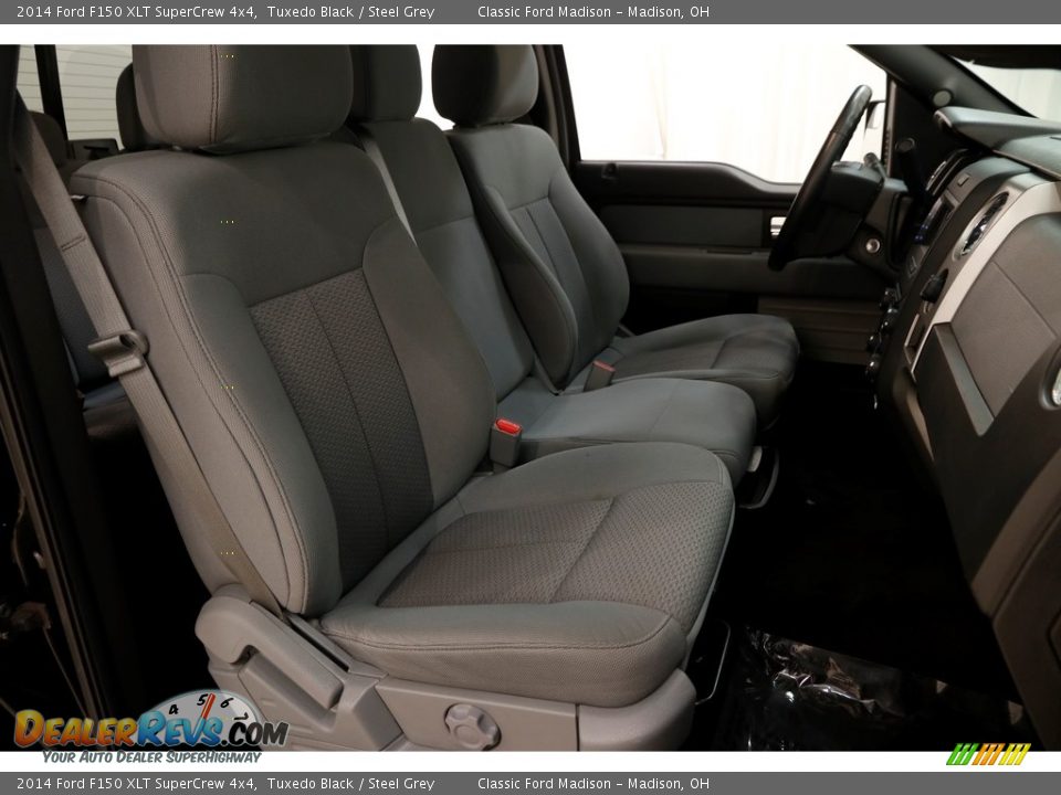 2014 Ford F150 XLT SuperCrew 4x4 Tuxedo Black / Steel Grey Photo #14