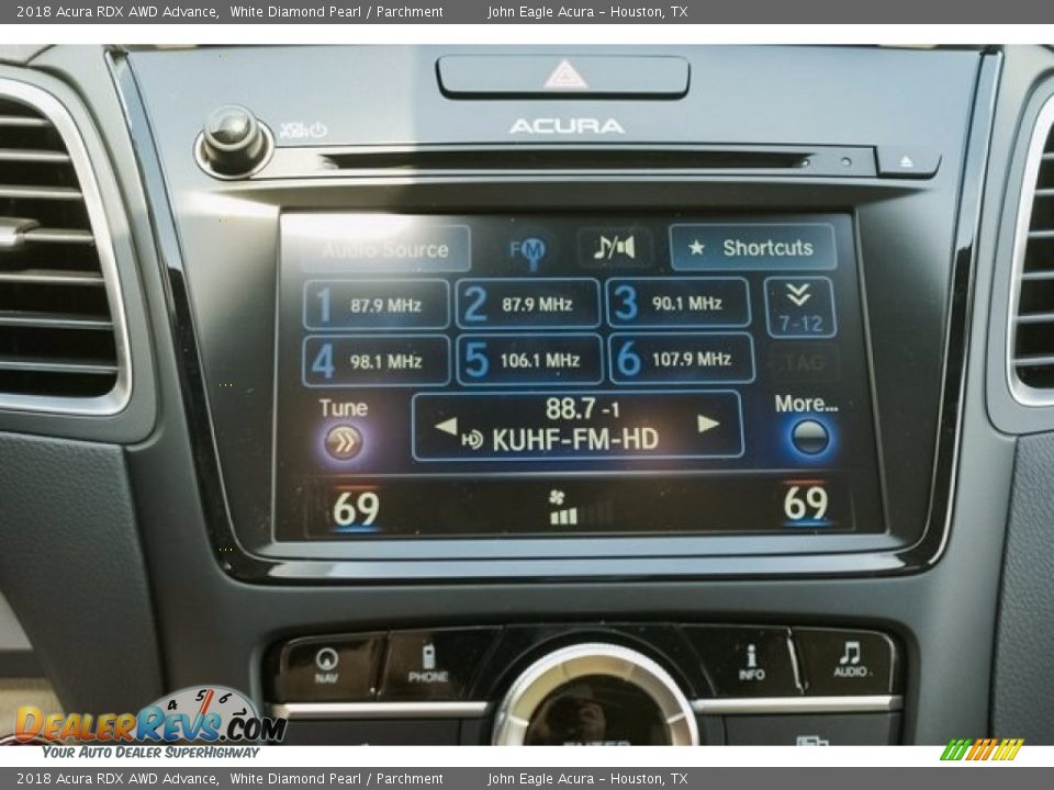 2018 Acura RDX AWD Advance White Diamond Pearl / Parchment Photo #34