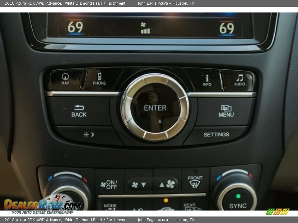 2018 Acura RDX AWD Advance White Diamond Pearl / Parchment Photo #35