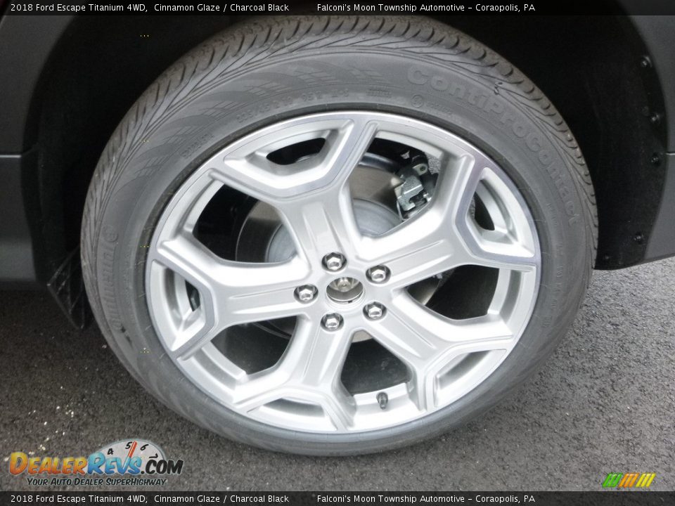 2018 Ford Escape Titanium 4WD Cinnamon Glaze / Charcoal Black Photo #7