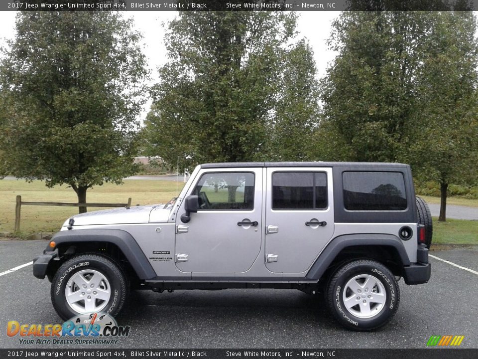 2017 Jeep Wrangler Unlimited Sport 4x4 Billet Silver Metallic / Black Photo #1