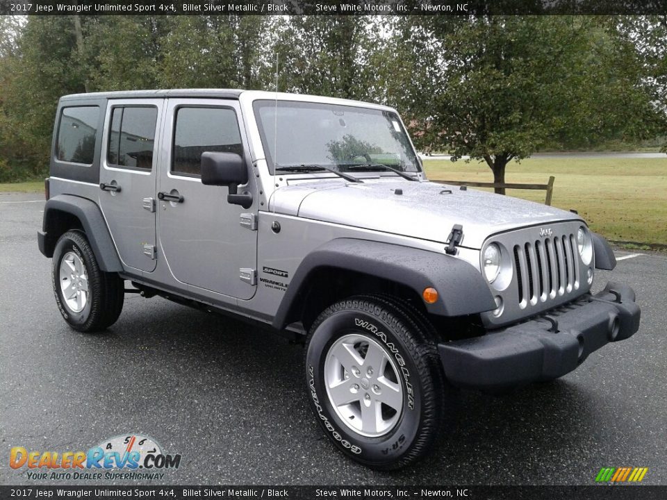 2017 Jeep Wrangler Unlimited Sport 4x4 Billet Silver Metallic / Black Photo #4