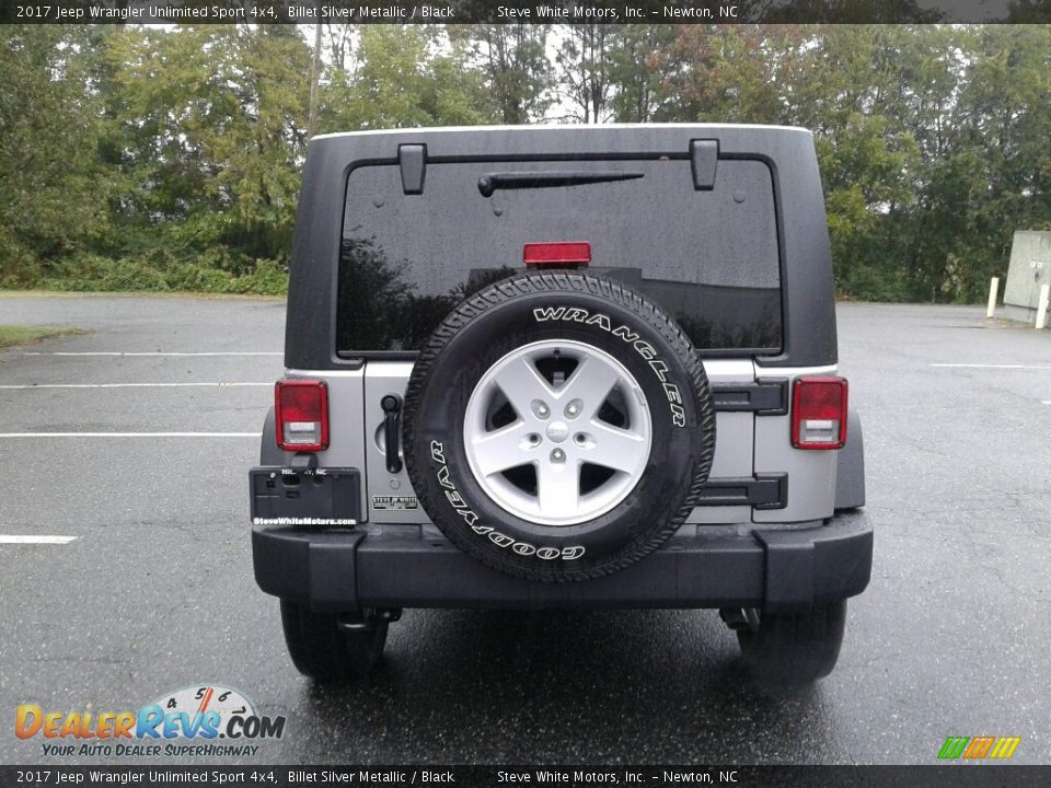 2017 Jeep Wrangler Unlimited Sport 4x4 Billet Silver Metallic / Black Photo #7