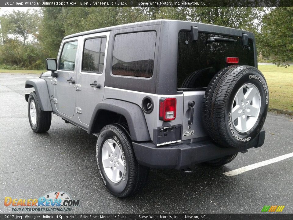 2017 Jeep Wrangler Unlimited Sport 4x4 Billet Silver Metallic / Black Photo #8