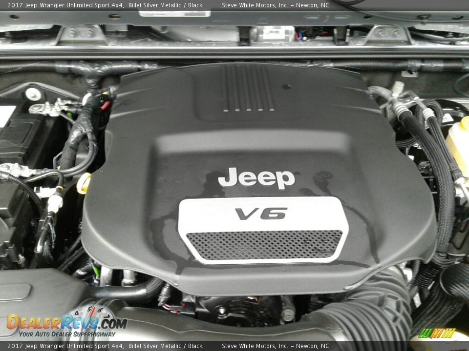 2017 Jeep Wrangler Unlimited Sport 4x4 Billet Silver Metallic / Black Photo #25