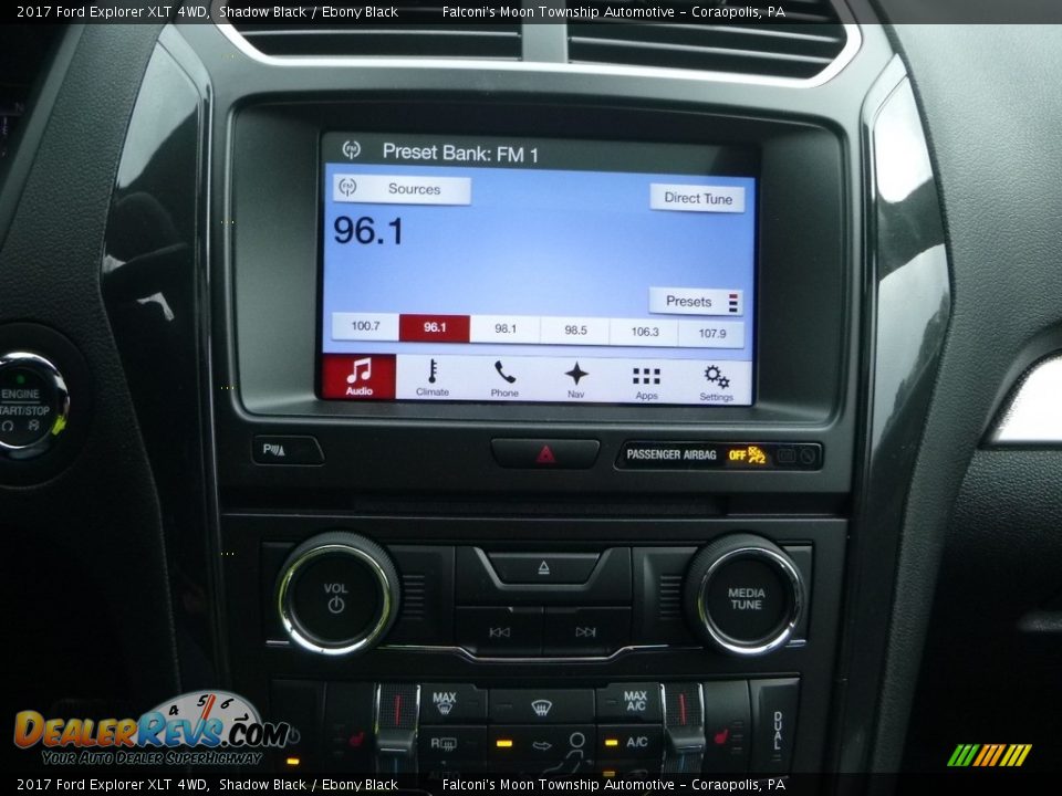 2017 Ford Explorer XLT 4WD Shadow Black / Ebony Black Photo #14