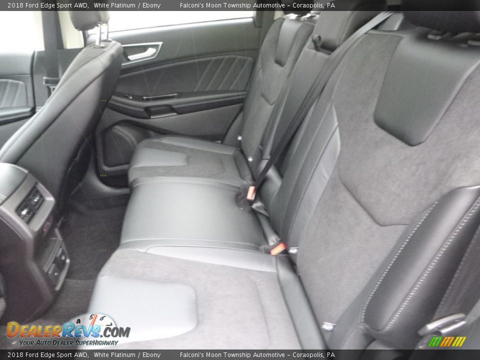 Rear Seat of 2018 Ford Edge Sport AWD Photo #6