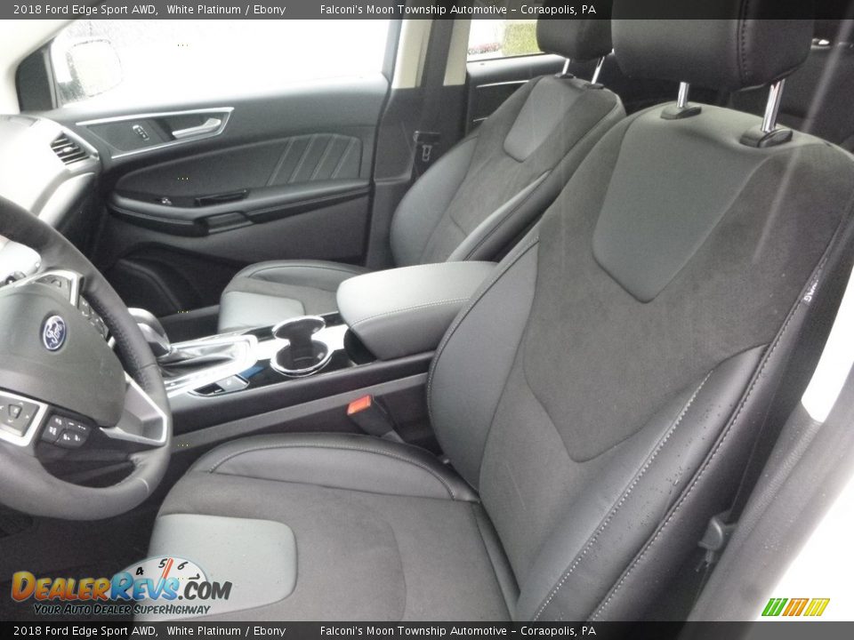 Front Seat of 2018 Ford Edge Sport AWD Photo #9