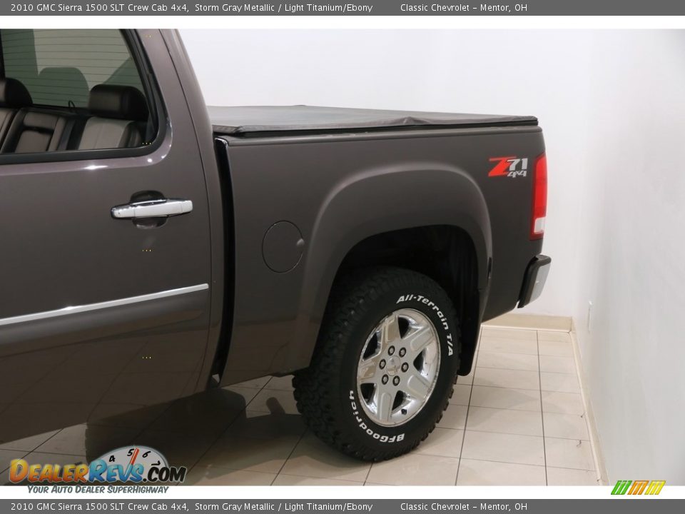 2010 GMC Sierra 1500 SLT Crew Cab 4x4 Storm Gray Metallic / Light Titanium/Ebony Photo #4