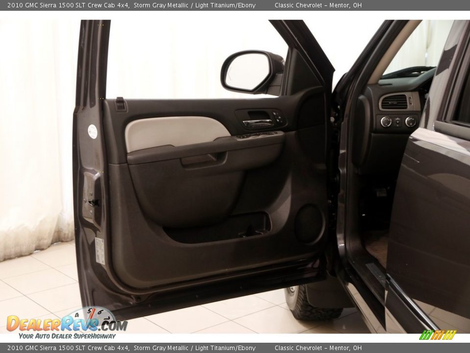 2010 GMC Sierra 1500 SLT Crew Cab 4x4 Storm Gray Metallic / Light Titanium/Ebony Photo #5