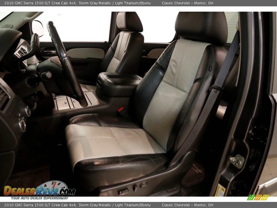 2010 GMC Sierra 1500 SLT Crew Cab 4x4 Storm Gray Metallic / Light Titanium/Ebony Photo #6