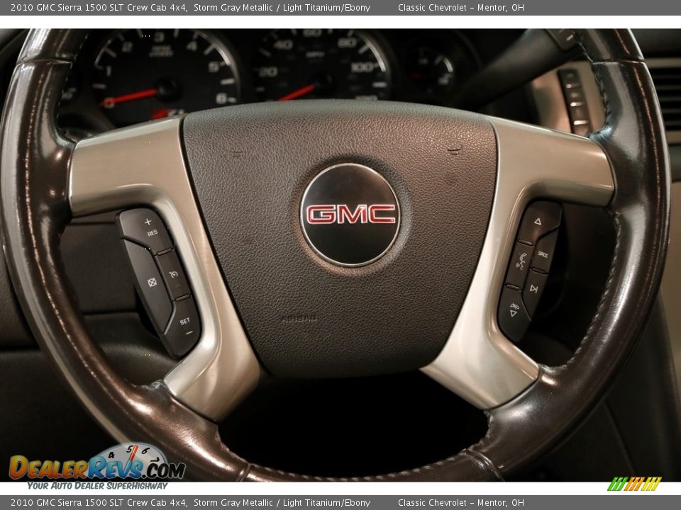 2010 GMC Sierra 1500 SLT Crew Cab 4x4 Storm Gray Metallic / Light Titanium/Ebony Photo #8