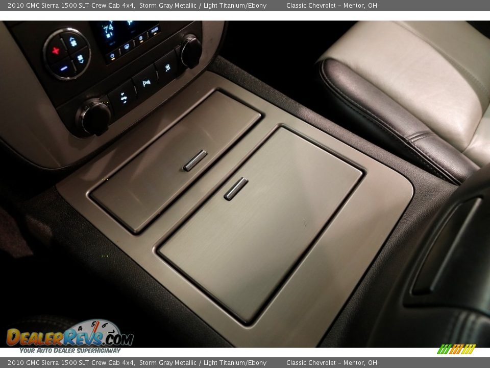 2010 GMC Sierra 1500 SLT Crew Cab 4x4 Storm Gray Metallic / Light Titanium/Ebony Photo #11
