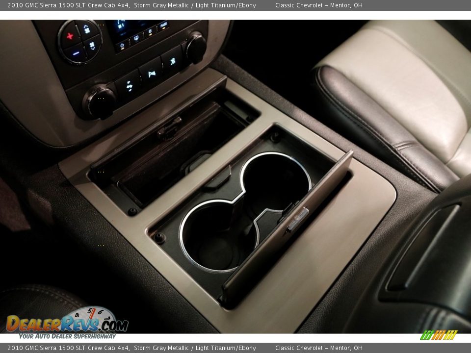 2010 GMC Sierra 1500 SLT Crew Cab 4x4 Storm Gray Metallic / Light Titanium/Ebony Photo #12