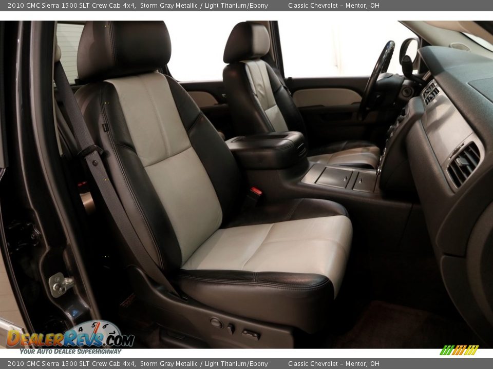 2010 GMC Sierra 1500 SLT Crew Cab 4x4 Storm Gray Metallic / Light Titanium/Ebony Photo #13