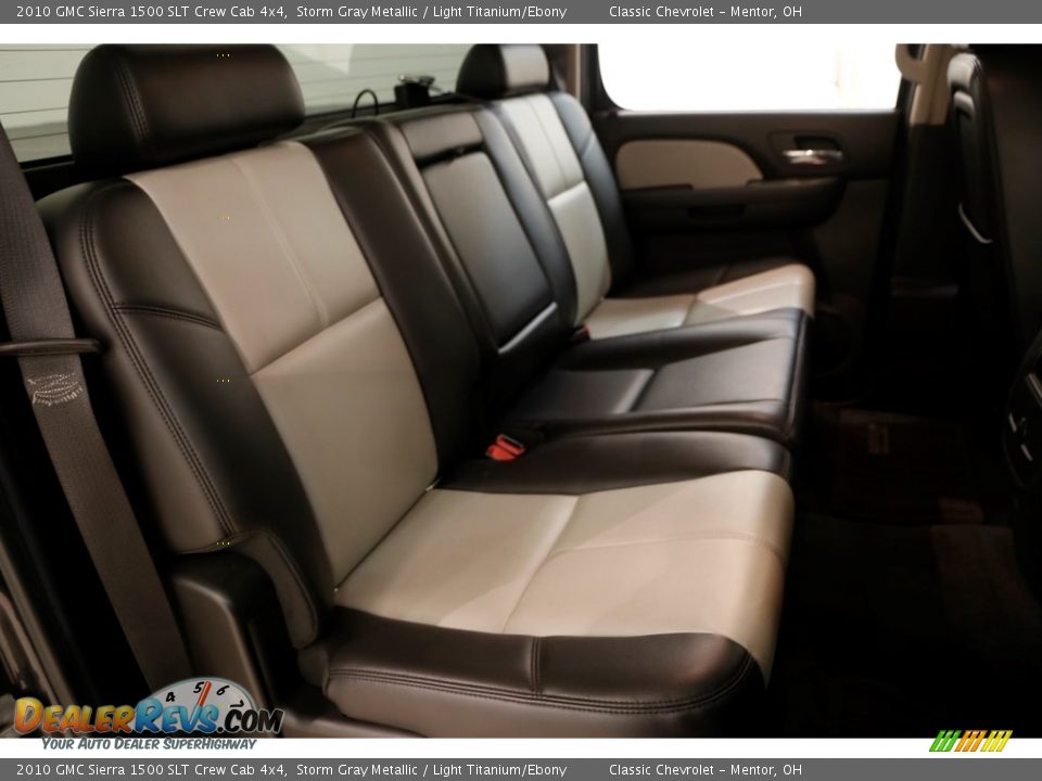 2010 GMC Sierra 1500 SLT Crew Cab 4x4 Storm Gray Metallic / Light Titanium/Ebony Photo #14