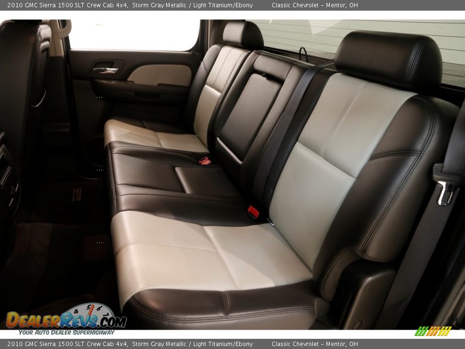 2010 GMC Sierra 1500 SLT Crew Cab 4x4 Storm Gray Metallic / Light Titanium/Ebony Photo #15