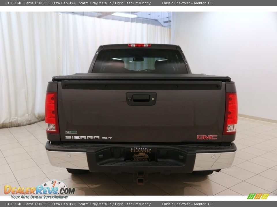 2010 GMC Sierra 1500 SLT Crew Cab 4x4 Storm Gray Metallic / Light Titanium/Ebony Photo #16