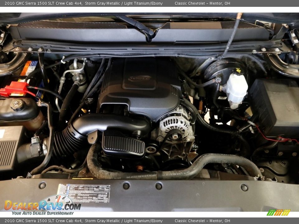 2010 GMC Sierra 1500 SLT Crew Cab 4x4 Storm Gray Metallic / Light Titanium/Ebony Photo #17