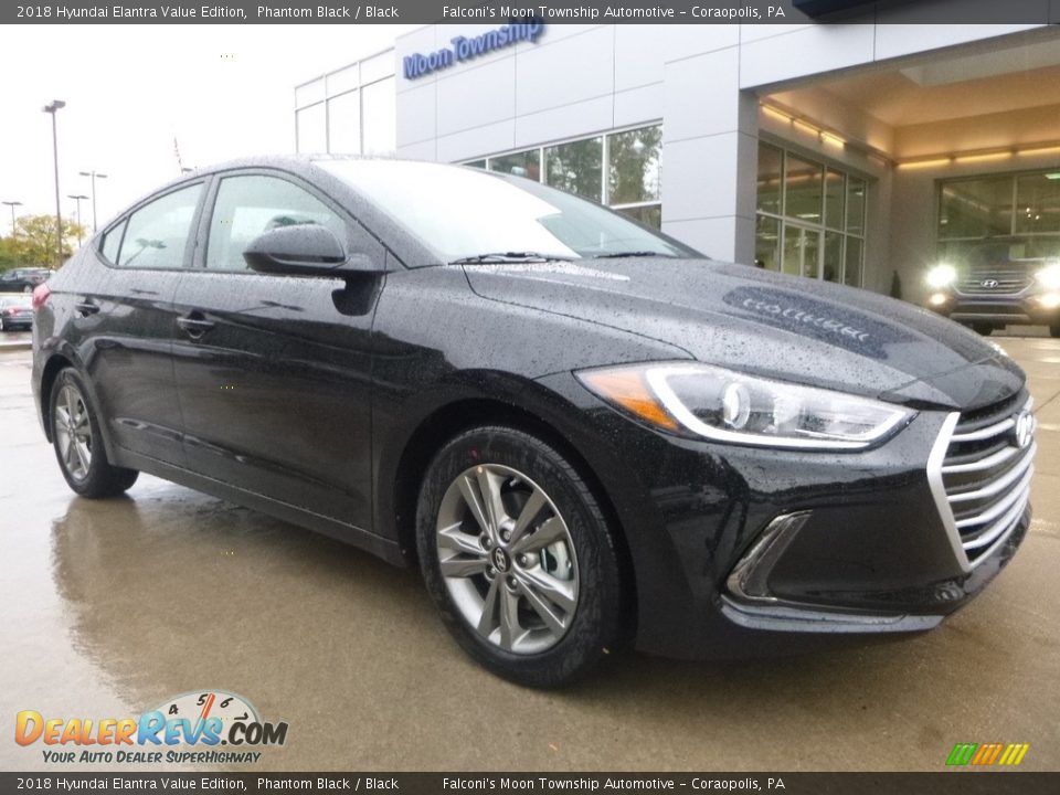 2018 Hyundai Elantra Value Edition Phantom Black / Black Photo #3