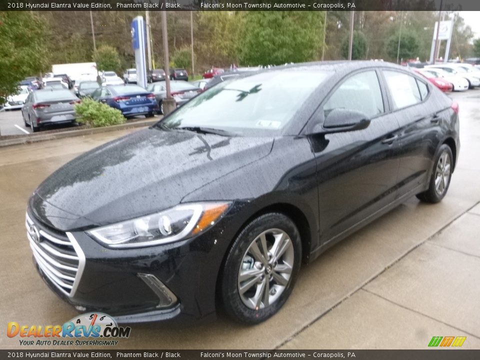2018 Hyundai Elantra Value Edition Phantom Black / Black Photo #5