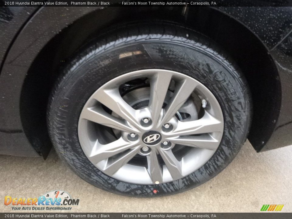 2018 Hyundai Elantra Value Edition Phantom Black / Black Photo #7