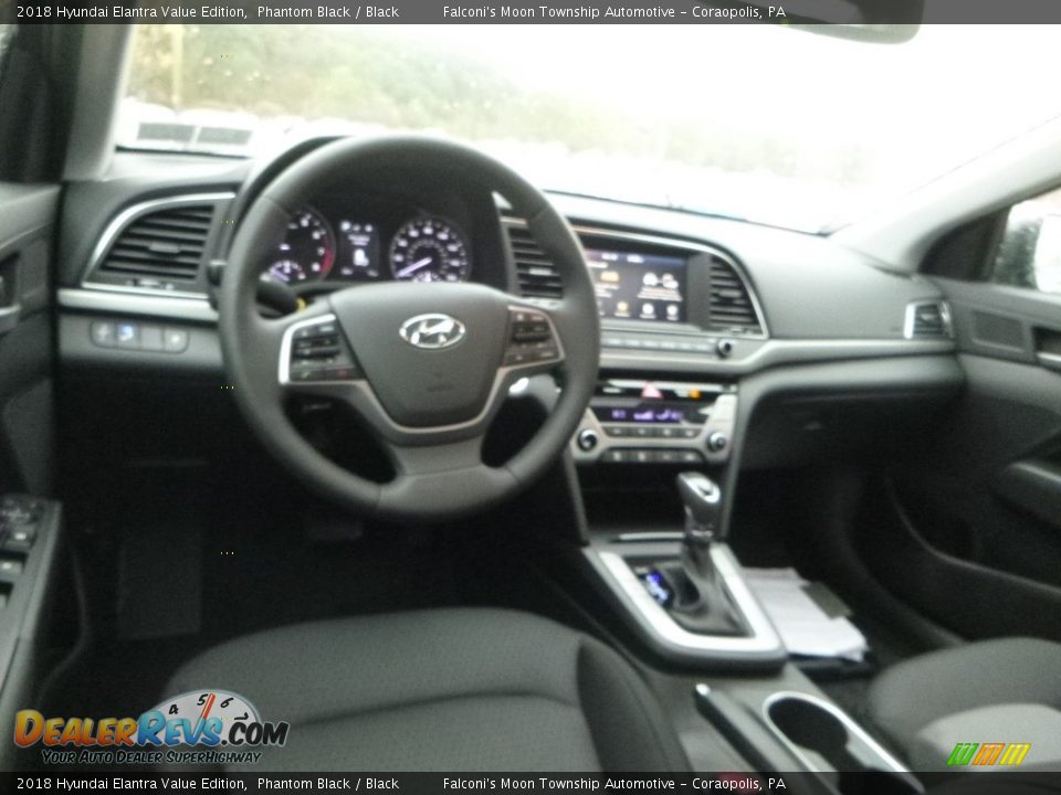 2018 Hyundai Elantra Value Edition Phantom Black / Black Photo #9