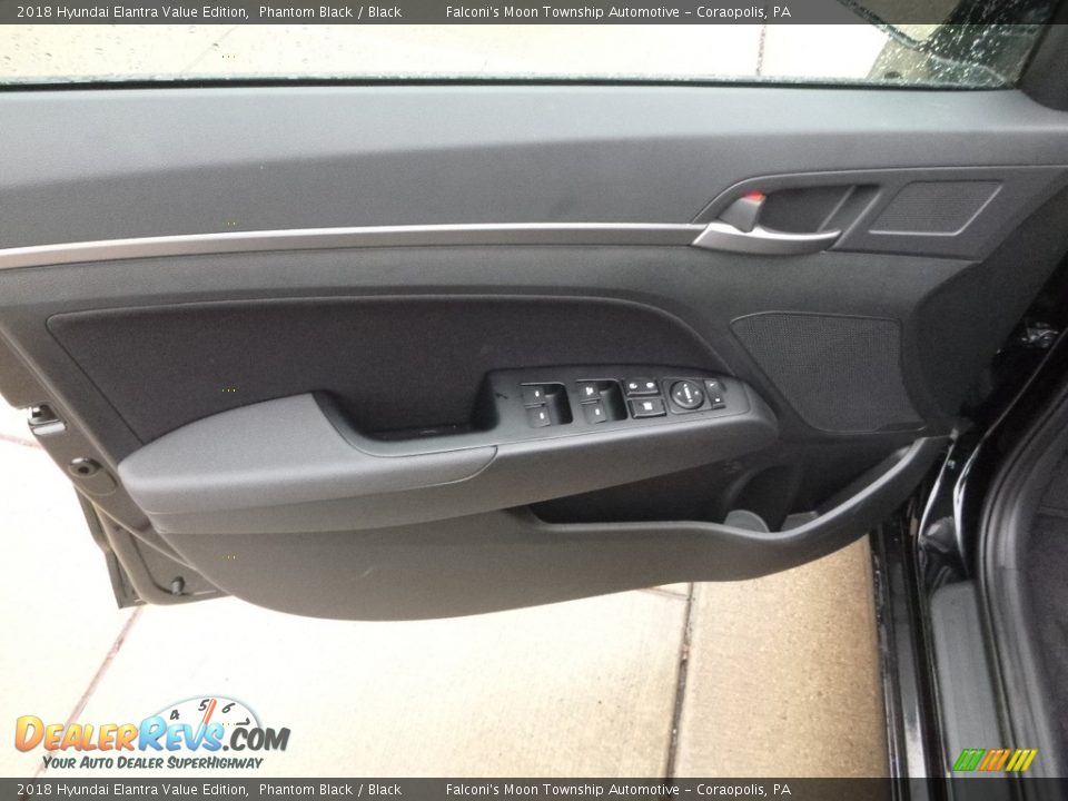 2018 Hyundai Elantra Value Edition Phantom Black / Black Photo #10