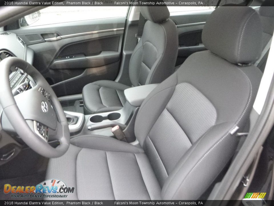 2018 Hyundai Elantra Value Edition Phantom Black / Black Photo #11
