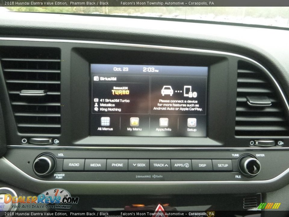 2018 Hyundai Elantra Value Edition Phantom Black / Black Photo #14