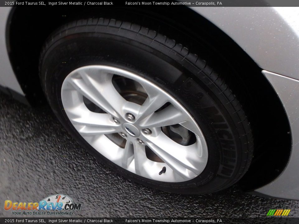 2015 Ford Taurus SEL Ingot Silver Metallic / Charcoal Black Photo #9