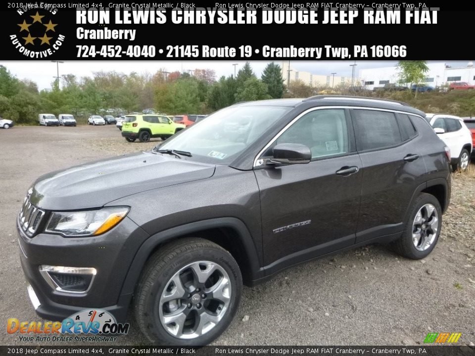 2018 Jeep Compass Limited 4x4 Granite Crystal Metallic / Black Photo #1