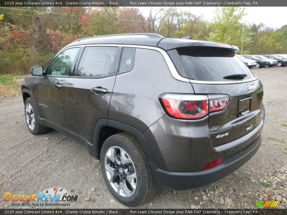 2018 Jeep Compass Limited 4x4 Granite Crystal Metallic / Black Photo #3