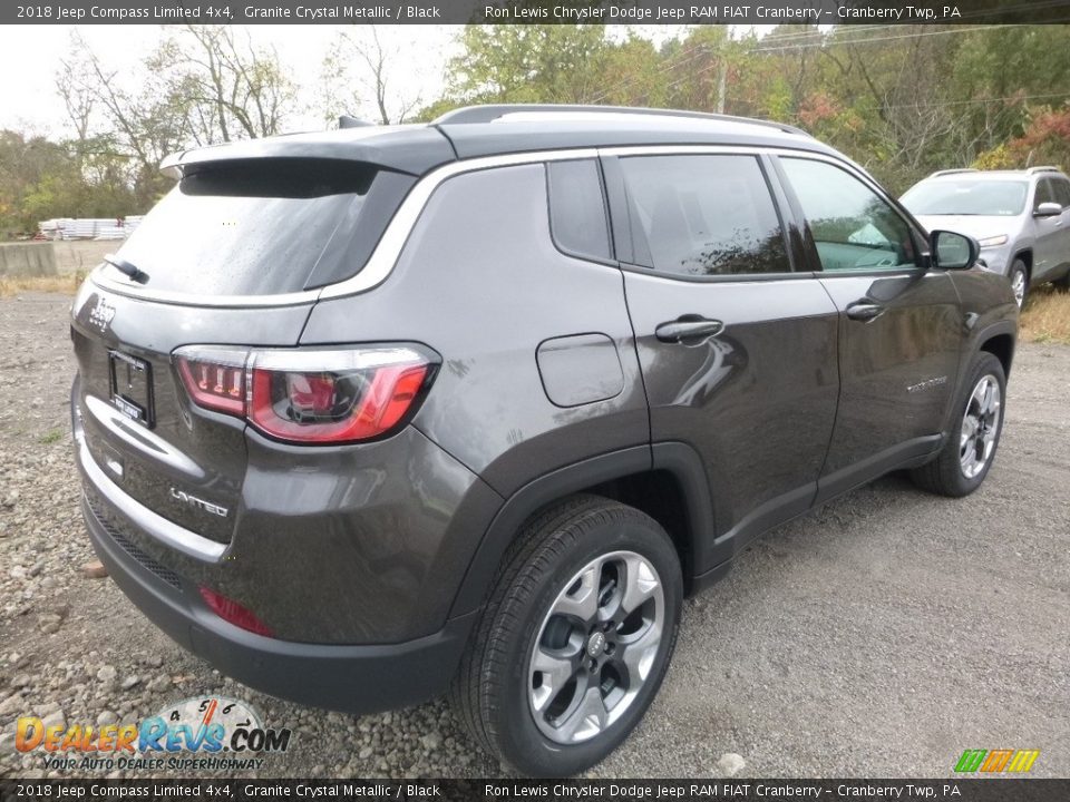 2018 Jeep Compass Limited 4x4 Granite Crystal Metallic / Black Photo #5