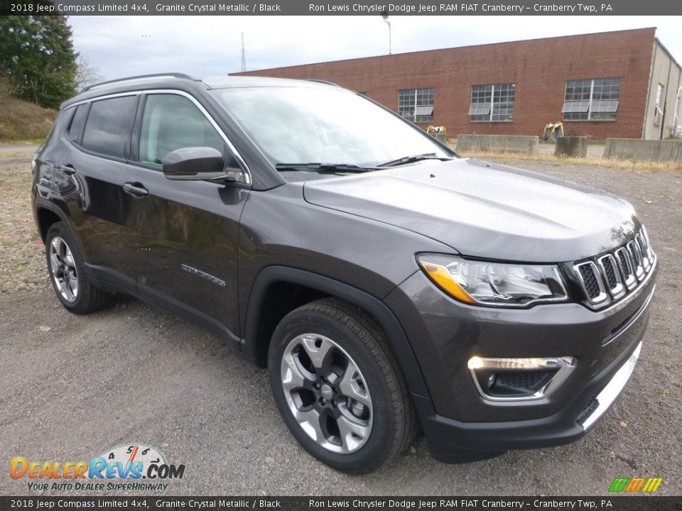 2018 Jeep Compass Limited 4x4 Granite Crystal Metallic / Black Photo #7