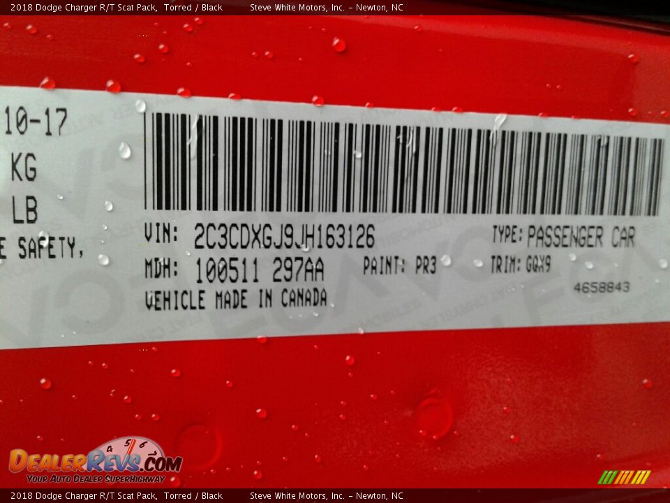 2018 Dodge Charger R/T Scat Pack Torred / Black Photo #35