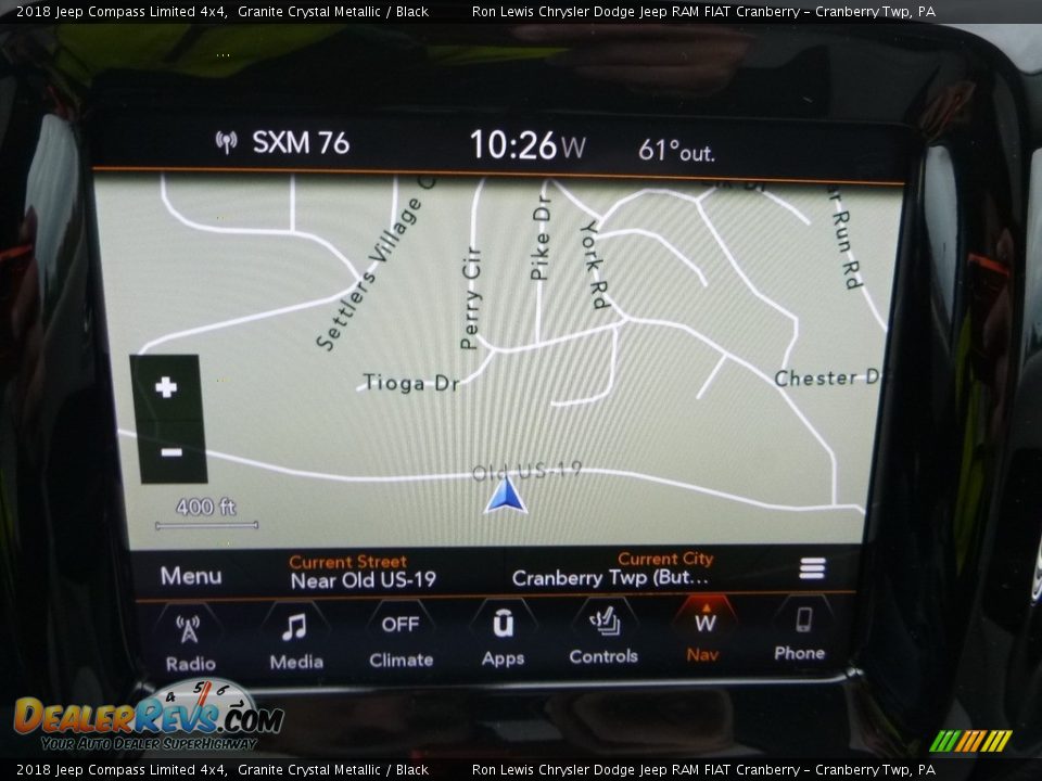 2018 Jeep Compass Limited 4x4 Granite Crystal Metallic / Black Photo #16