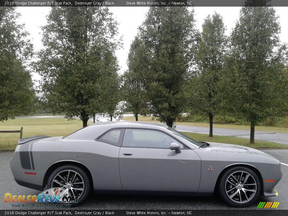 2018 Dodge Challenger R/T Scat Pack Destroyer Gray / Black Photo #5