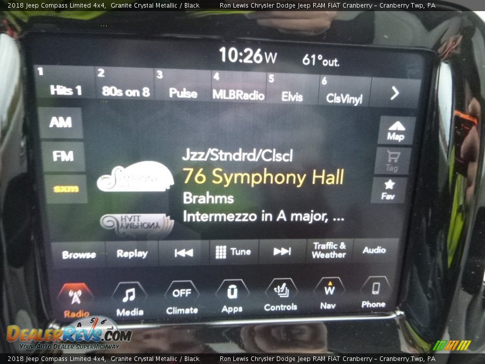 2018 Jeep Compass Limited 4x4 Granite Crystal Metallic / Black Photo #17